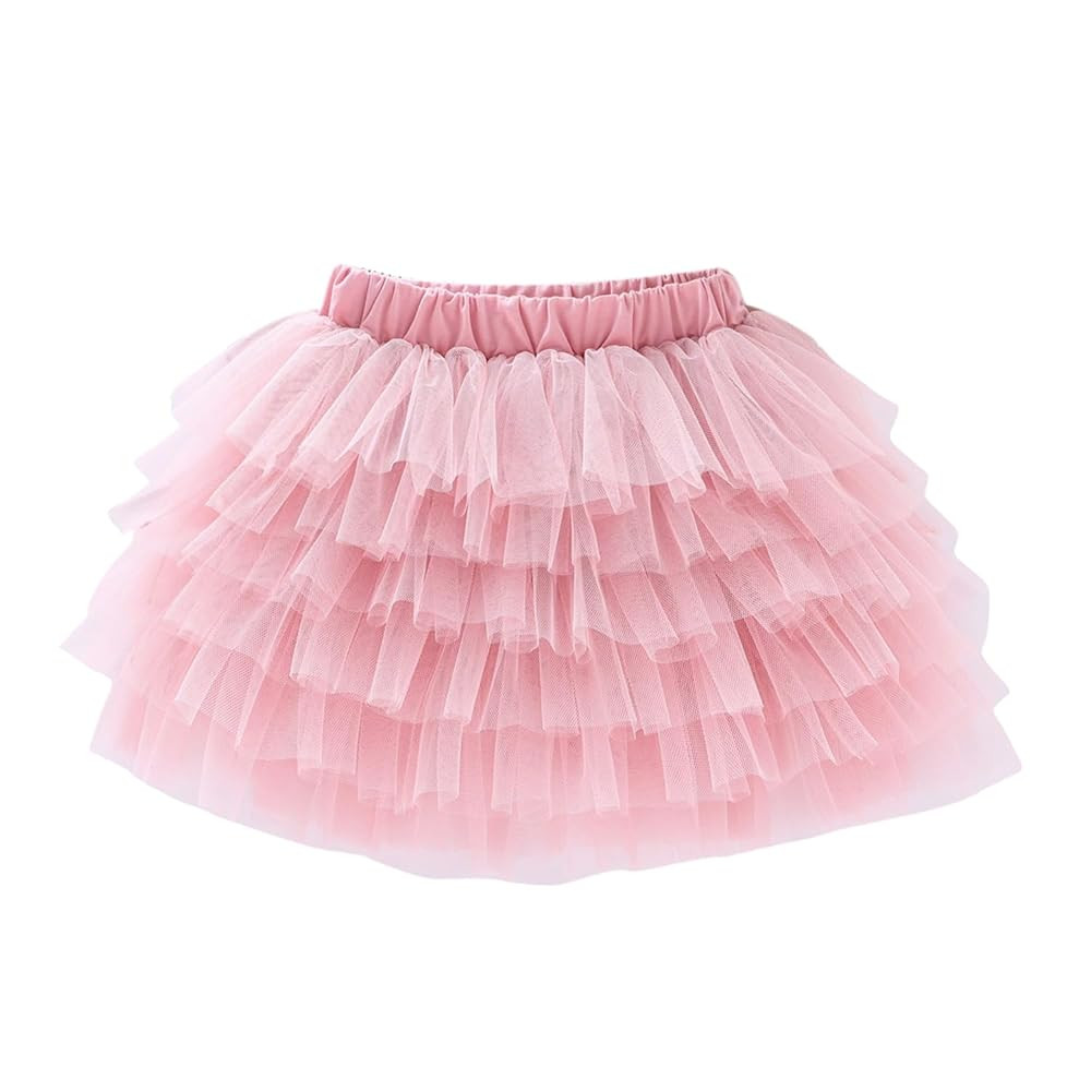 Jastore 6 Layered Tutu Skirt for Girls Princess Tulle Dance Skirts Toddler Girl Ballet Tutu Skirt | Amazon (US)