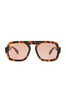 Elisa Johnson Jane Sunglasses in Brown Tortoise & Maroon from Revolve.com | Revolve Clothing (Global)