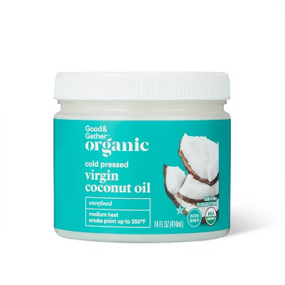 Organic Unrefined Cold Pressed Virgin Coconut Oil - 14oz - Good & Gather™ | Target