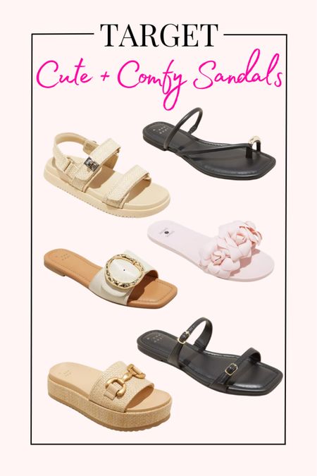 Target sandals! Comfy flat sandals for spring 

#LTKxTarget #LTKshoecrush