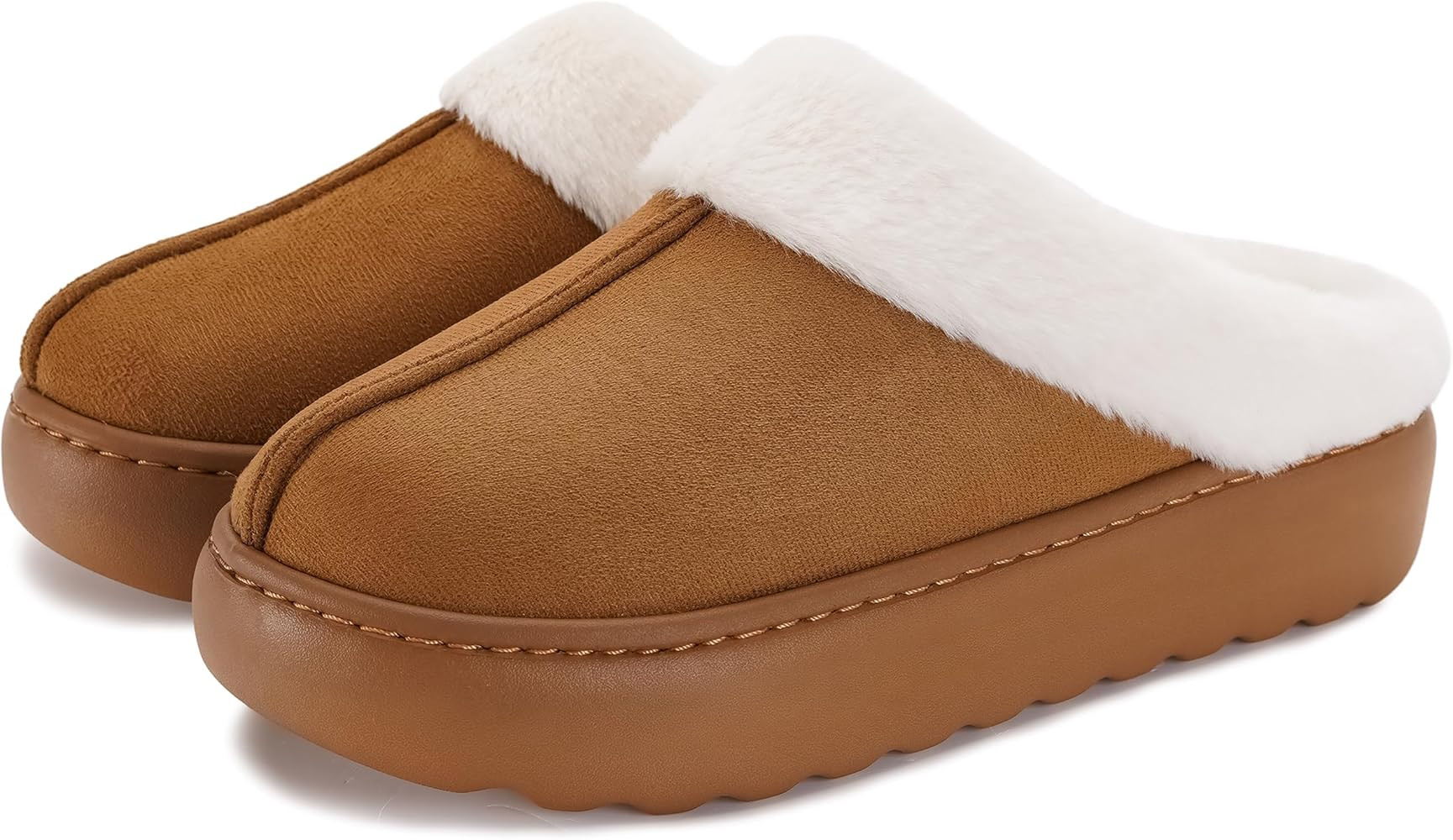 Joomra Women Pillow Warm Slippers Fuzzy House Shoes | Extremely Comfy | Cushion Thick Sole | Amazon (US)