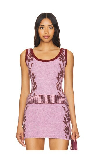 Grandma Flower Sleeveless Knit in Purple | Revolve Clothing (Global)