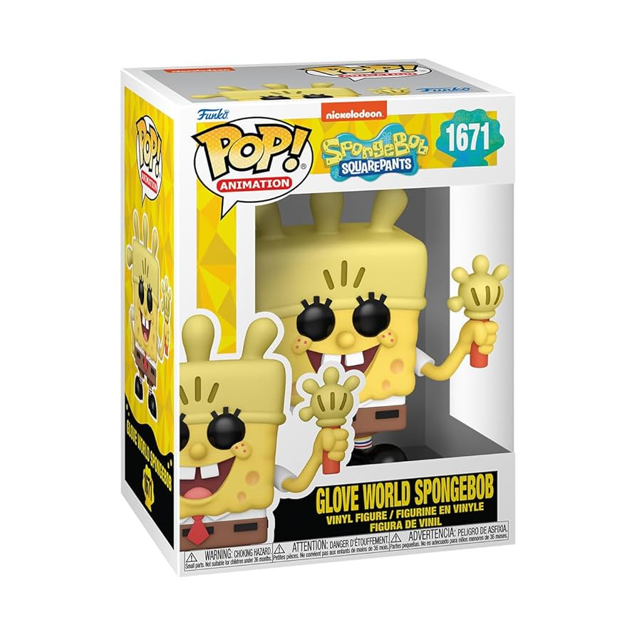 Funko POP! TV: Spongebob Squarepants 25th Anniversary - Spongebob Squarepants with Glove Light - ... | Amazon (US)
