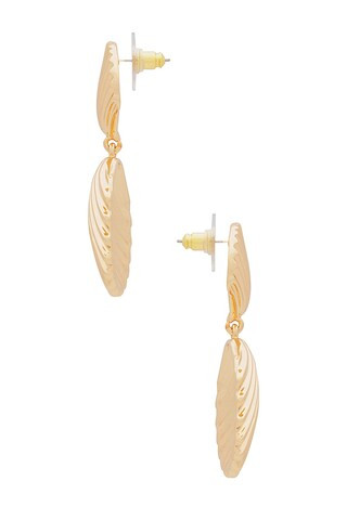 Cove Earrings in Gold | Revolve Clothing (Global)