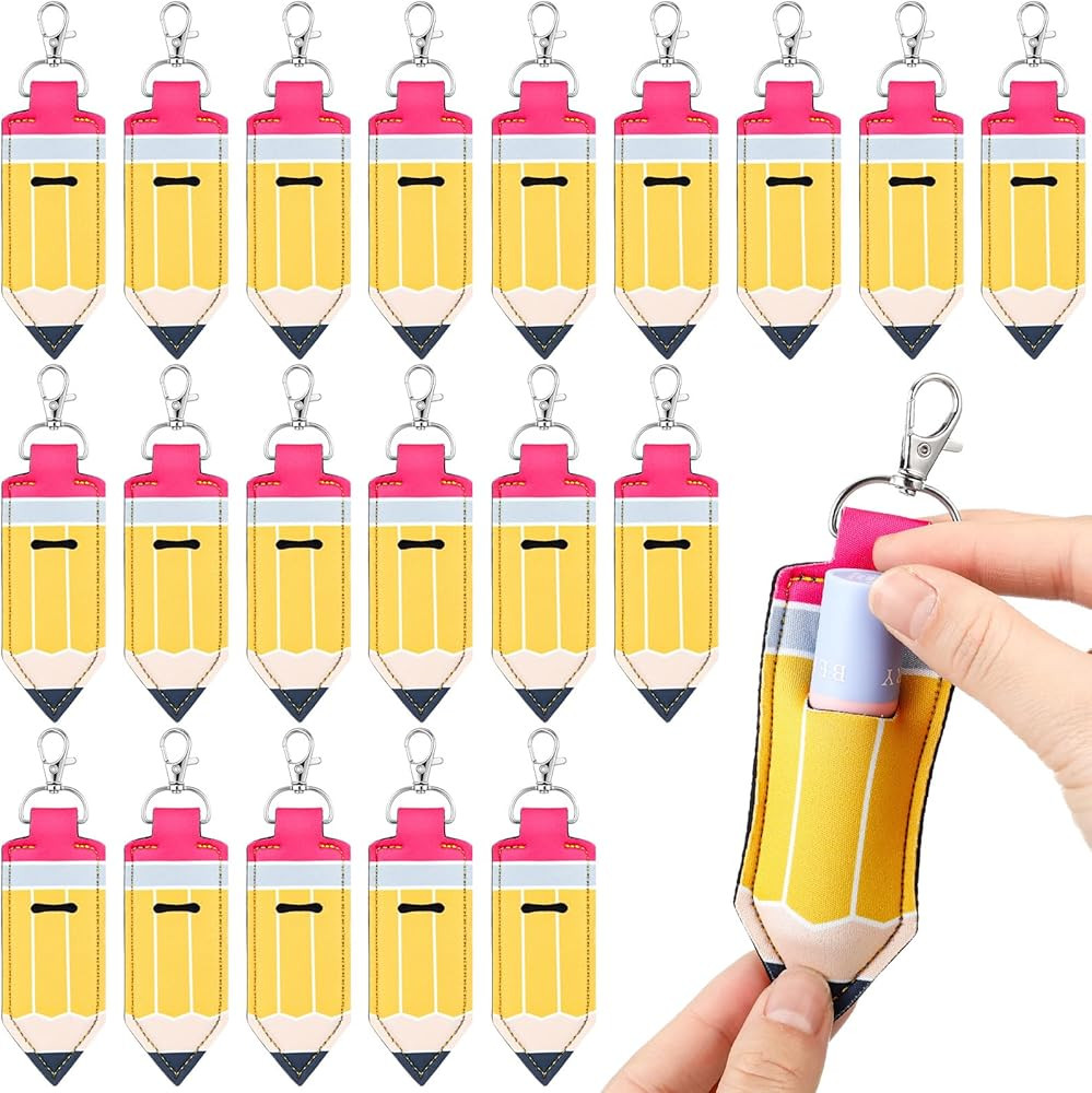 Abbylike Lipstick Holder Keychain Lip Balm Lipstick Keychain Hold Bulk portable Lip Balm Bag with... | Amazon (US)