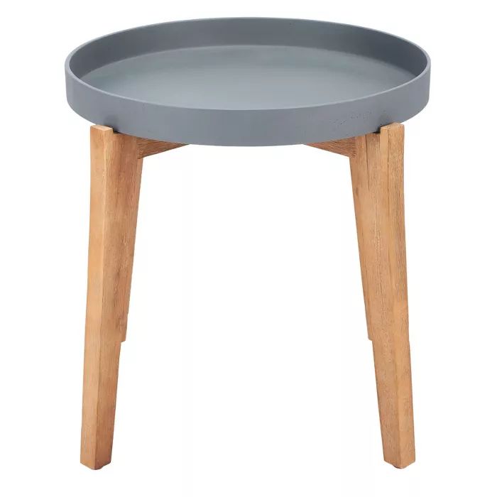 Charlen Side Table - Natural/Gray - Safavieh | Target