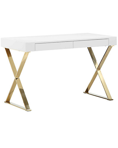 Pangea Gold X-Leg Desk | Ruelala