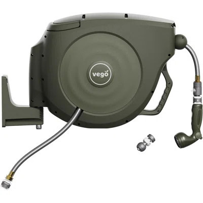 Watering Plastic Retractable Wall Hose Reel | Wayfair North America