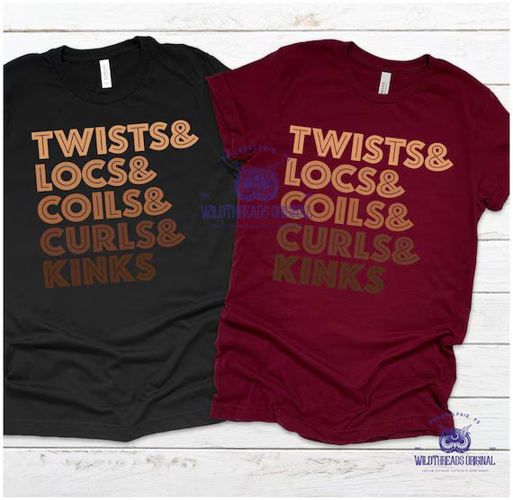 Twists, Locs, Coils Natural Hair Tee | Etsy (US)