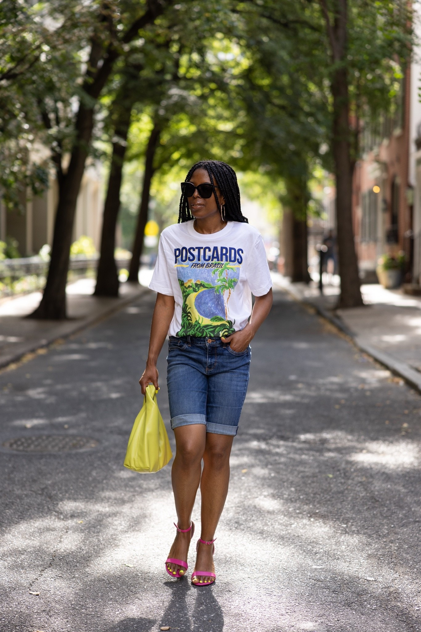Graphic tees are one of those pieces I’ll always make room for. I love how easy they are to style, especially with denim and a few bold accessories to bring the look to life.

For this outfit, I paired my graphic tee with denim shorts, bright heels, and a pop of color with the bag. It felt relaxed but still like me. I linked the full outfit below.

#LTKU #LTKootd #LTKSeasonal