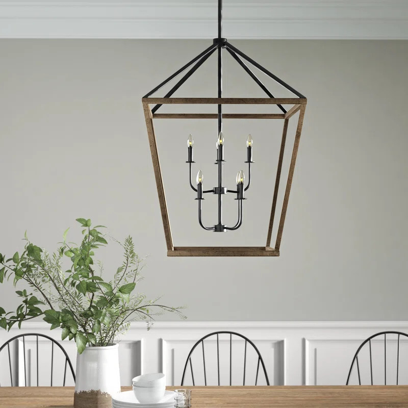 Natarsha 8 - Light Lantern Geometric Chandelier | Wayfair North America