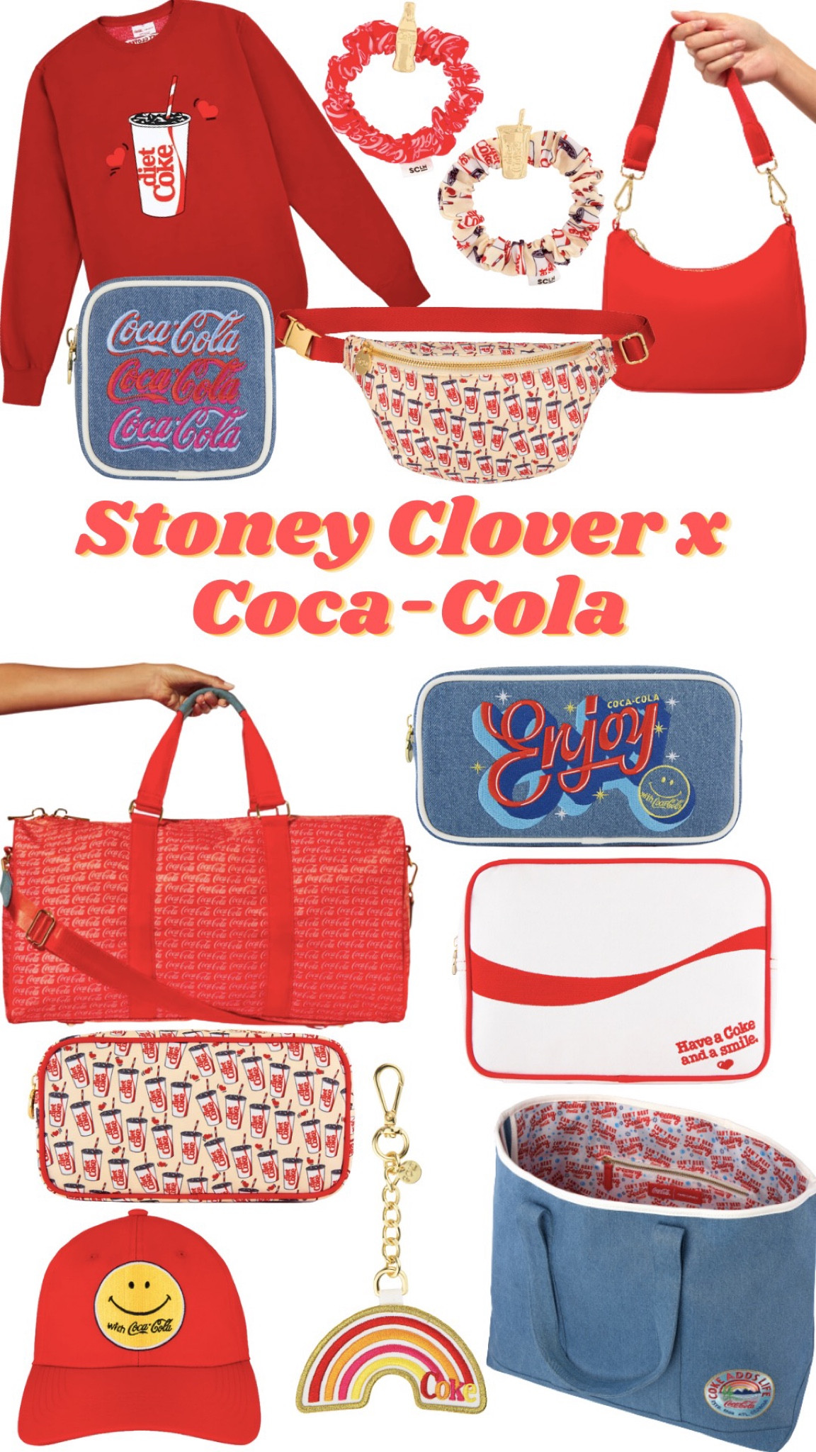 Stoney Clover Lane x Coca-Cola 🥤 vintage coca-cola merchandise, vintage inspired coke, Diet Coke lover, fanny pack, belt bag, duffle bag, travel pouch 

#LTKfamily #LTKSeasonal #LTKitbag
