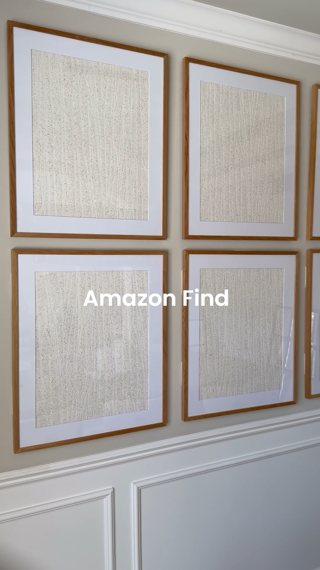These light tone wood frames were exactly what I was searching for. They come in a set of 4 or 2. I used some excess wallpaper I had on hand for the artwork.

#LTKSeasonal #LTKOver40 #LTKHome