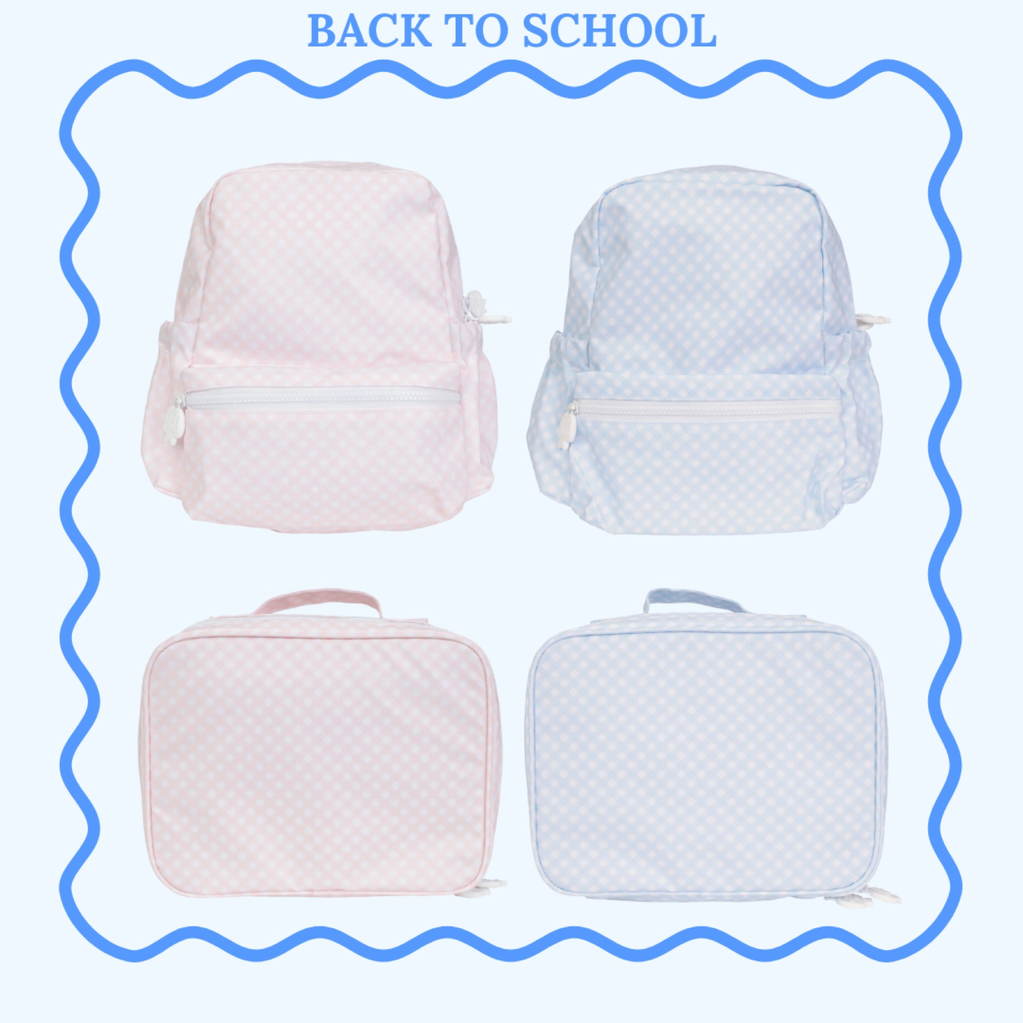 back to school wipeable backpacks and lunchboxes #hautetotz #gingham #ginghambackpack 

#LTKkids #LTKBacktoSchool