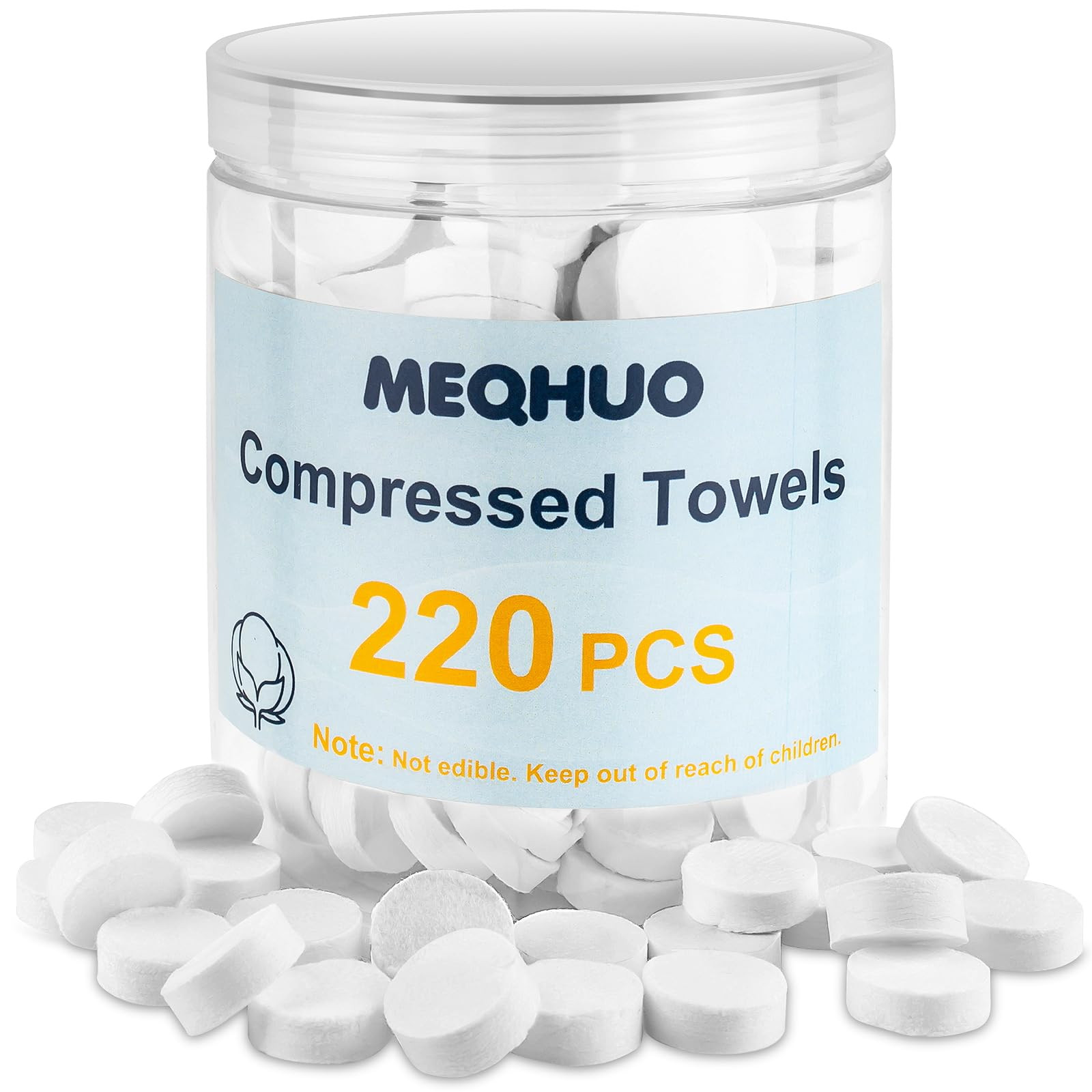 220 Pcs Compressed Towels for Face, Mini Portable Compressed Towel Tablets, Disposable Washcloths... | Amazon (US)