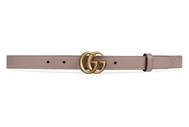 Leather belt with Double G buckle | Gucci (US)