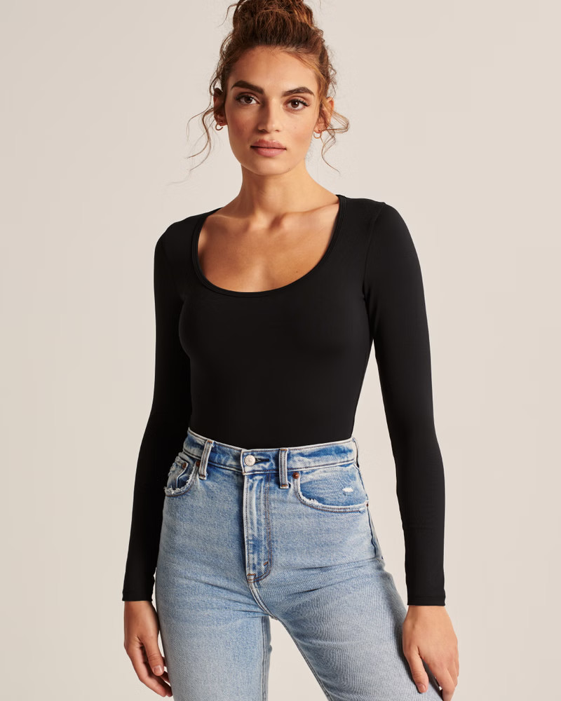 Long-Sleeve Seamless Bodysuit | Abercrombie & Fitch (US)