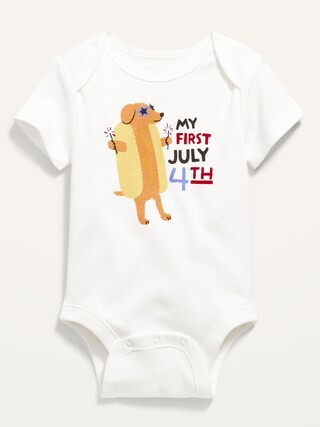 Unisex Short-Sleeve Graphic Bodysuit for Baby | Old Navy (US)