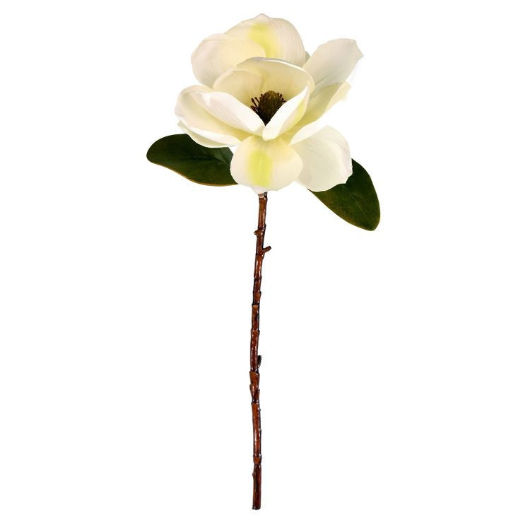 Vickerman 20" Artificial White Single Magnolia, Set of 3 | Target