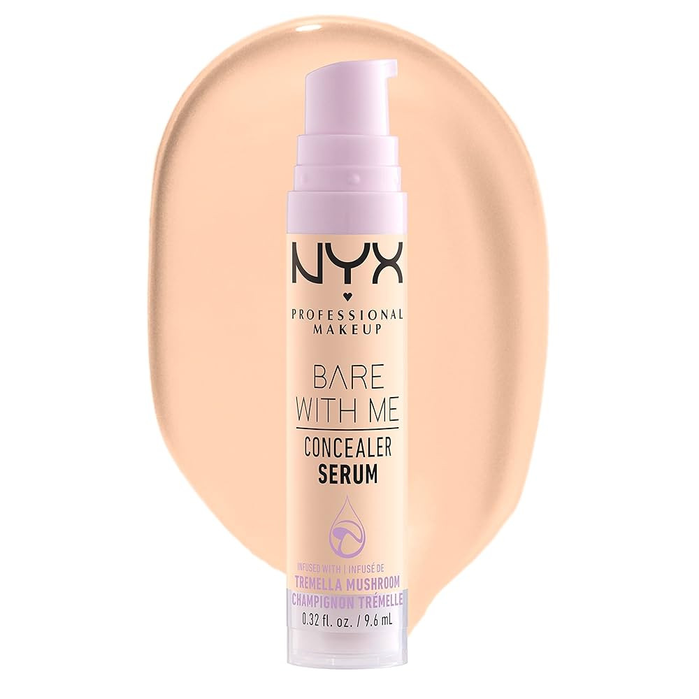 NYX PROFESSIONAL MAKEUP Bare With Me Concealer Serum, Concealer Makeup For Up To 24Hr Hydration -... | Amazon (US)