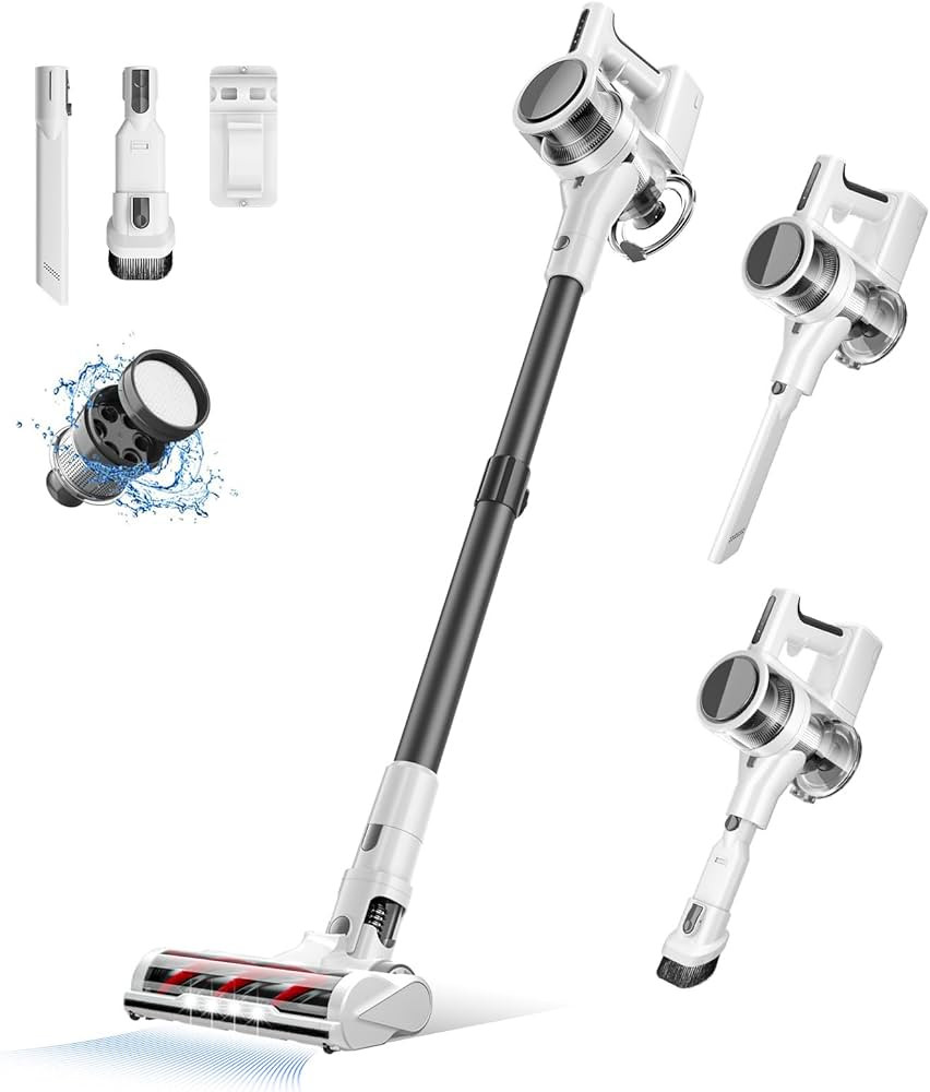 Vacuum Cleaners for Home Cordless, 80,000 PRM Powerful Vacuums, Multi-Layer Filtration, LED Rotat... | Amazon (US)