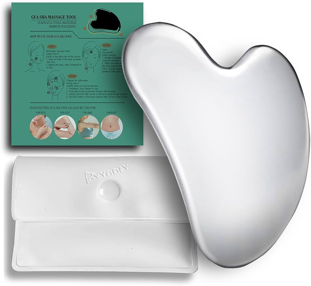 BYYDDIY Spherical Surface Stainless Steel Gua Sha Facial Tools, Metal Gua Sha for Face,Tighten Sk... | Amazon (US)