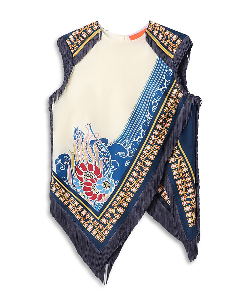 La DoubleJ Silk Scarf Top | Bloomingdale's (US)