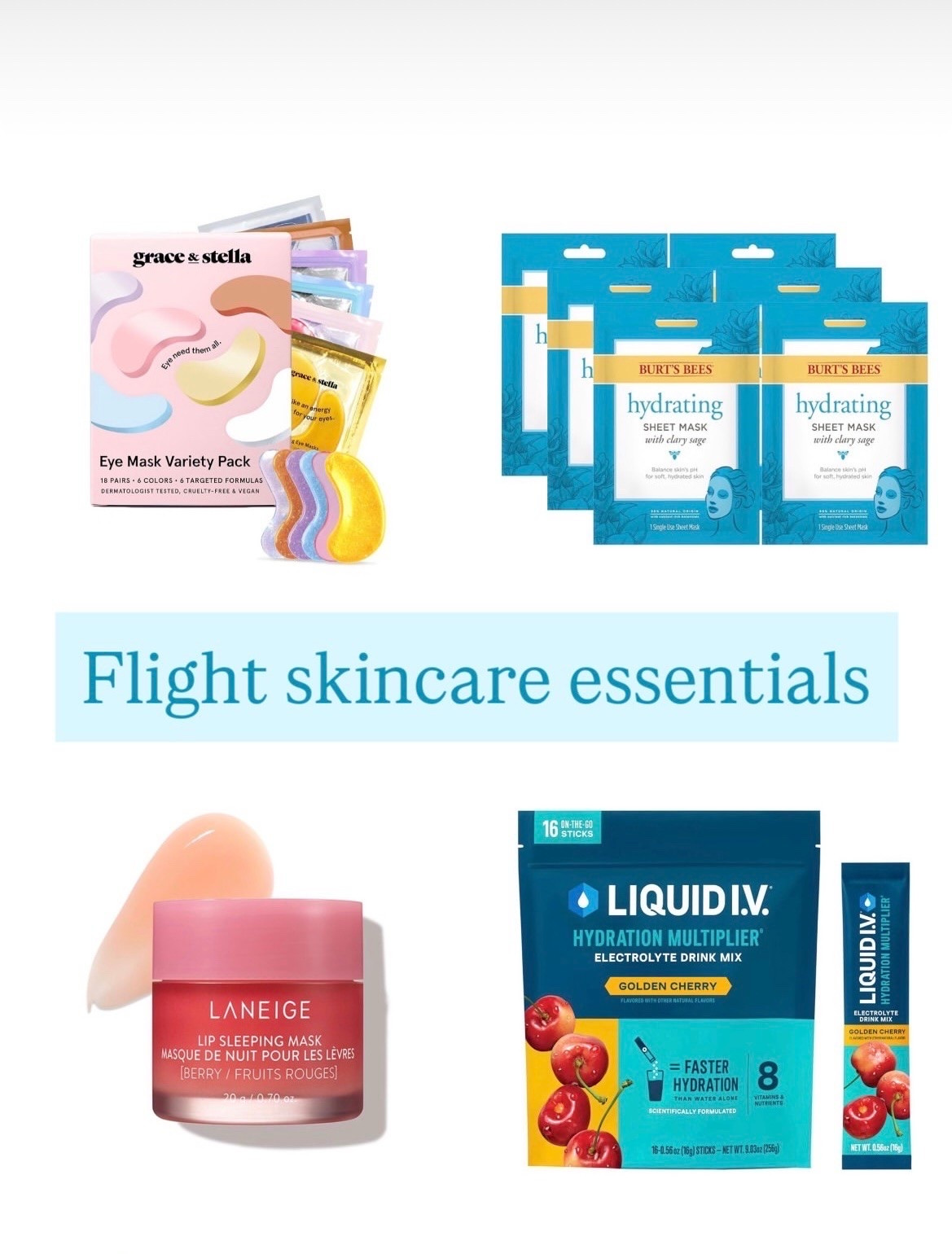 My go to flight skincare essentials for short and long flights.

#LTKTravel #LTKselfcare