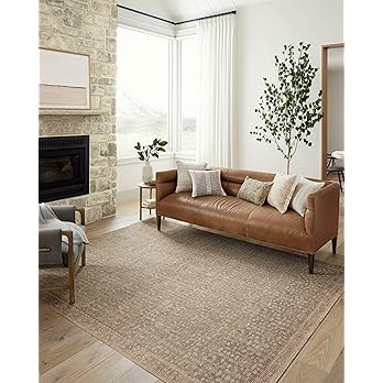 Loloi Angela Rose Aubrey Collection AUB-04 Sage/Bark 7'-6" x 9'-6", .19" Pile Height, Area Rug | Amazon (US)
