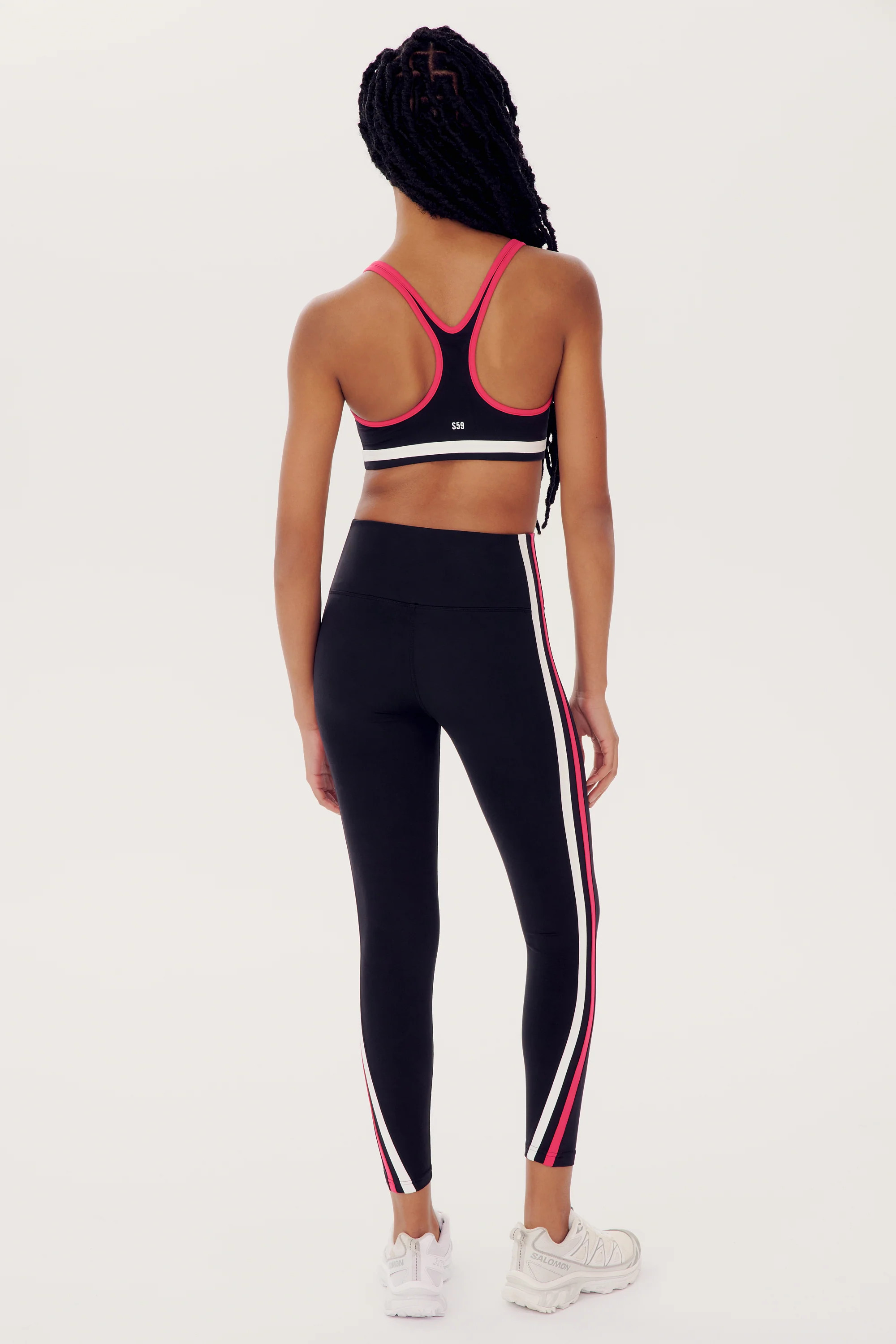 Bianca High Waist Rigor 7/8 - Black | SPLITS59 | Splits59.com