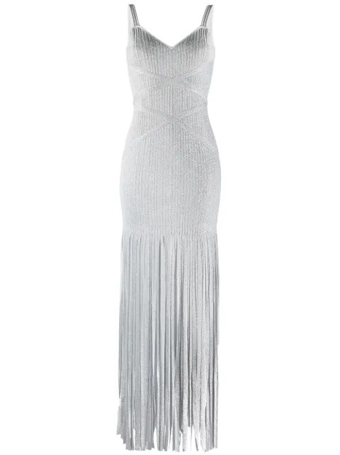 long fringed bandage dress | Farfetch (US)