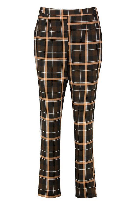 Check Tailored Tapered Pants | Boohoo.com (US & CA)