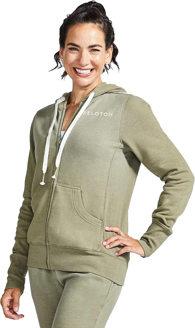 Amazon.com: Peloton Women's Standard Ultimate Fleece Zip Hoodie, Green, XL : Clothing, Shoes & Je... | Amazon (US)