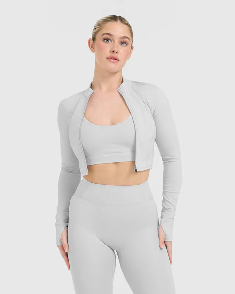 Timeless Crop Jacket 
 Light Grey | Oner Active (UK / US)
