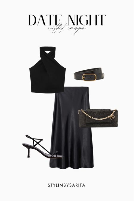 Date night outfit , all black outfits, going out outfit 

#LTKstyletip #LTKunder50 #LTKFind