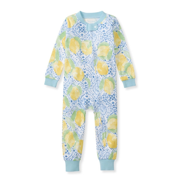 Lemon Tiles Organic Cotton Baby Pajamas | Burts Bees Baby
