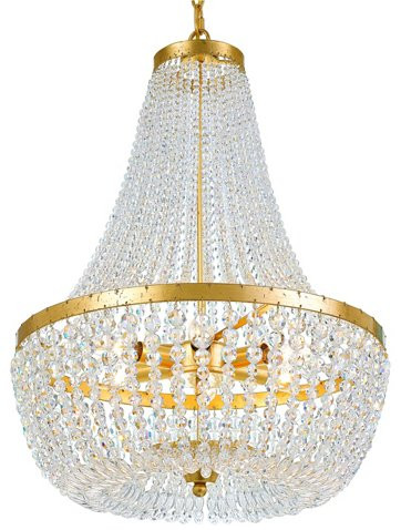 Rylee Crystal Chandelier, Gold/Clear | One Kings Lane