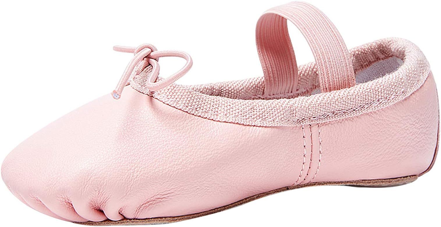 STELLE Premium Authentic Leather Baby Ballet Slipper/Ballet Shoes(Toddler/Little Kid/Big Kid) | Amazon (US)