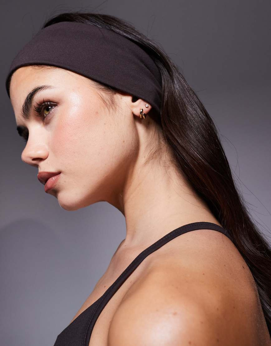 4505 soft touch yoga headband in dark chocolate-Brown | ASOS (Global)