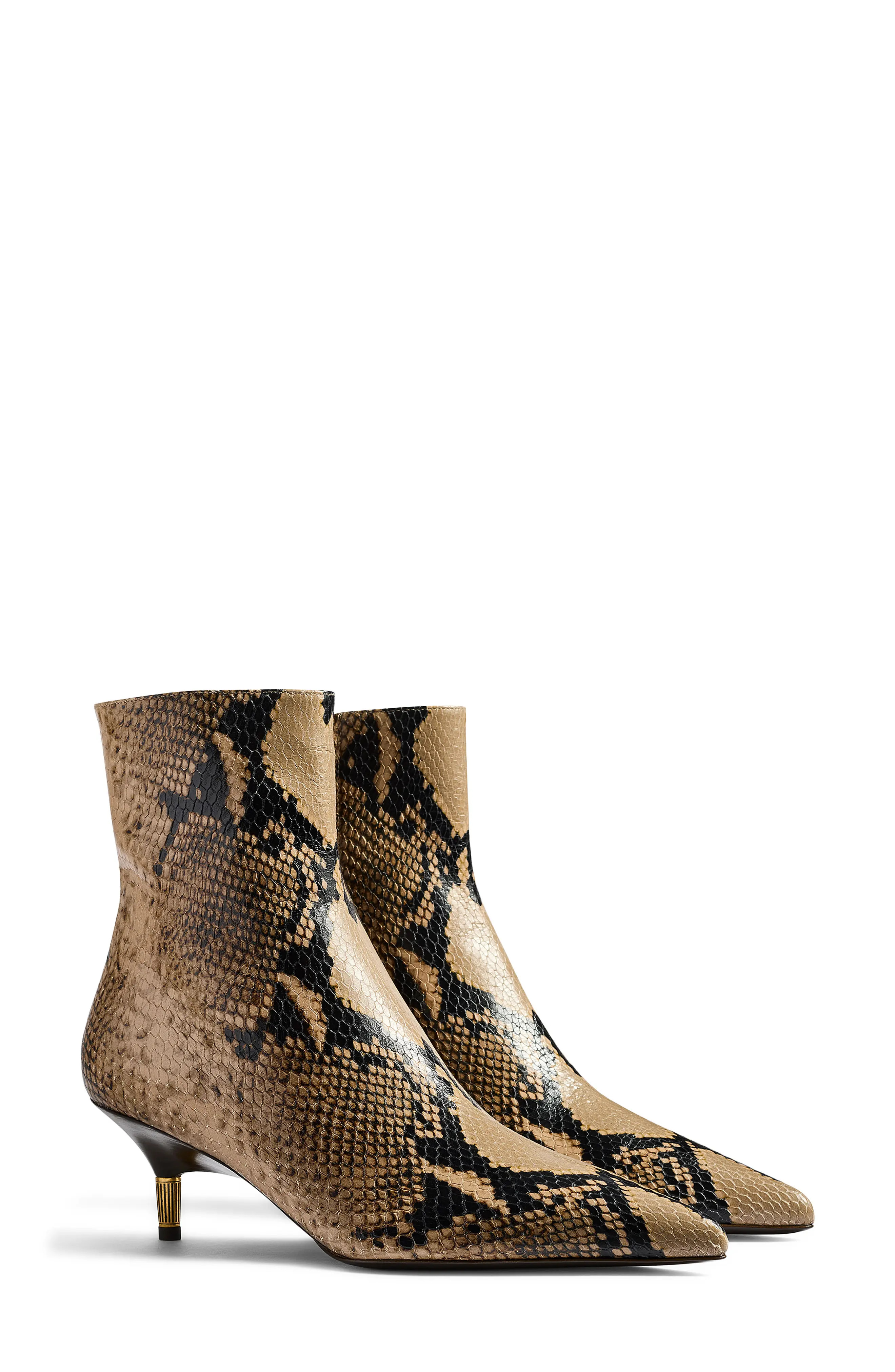 Khaite Bella Pointed Toe Ankle Bootie in 461 Taupe at Nordstrom, Size 36.5 | Nordstrom