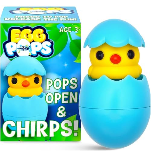 Egg Pops Animals Talking Pop & Play Egg Toys - Easter Basket Stuffers for Teens - Interactive Easter Kids Toys or Funny Gag Gifts for Teens, Collectible Character Basket Essentials (Chick) | Amazon (US)