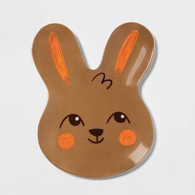 Melamine Bunny Shape Plate Brown - Spritz&#8482; | Target