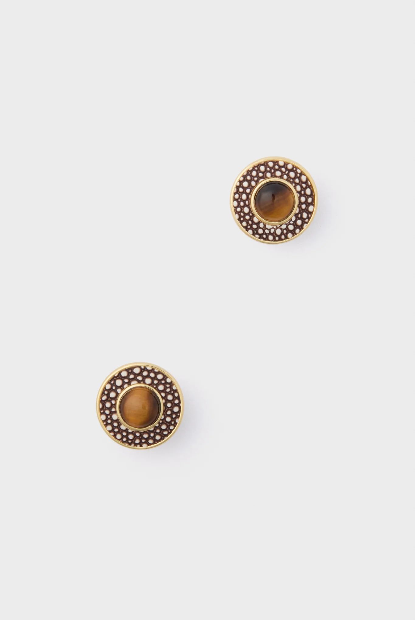 Tiger's Eye Emery Studs | Tuckernuck (US)