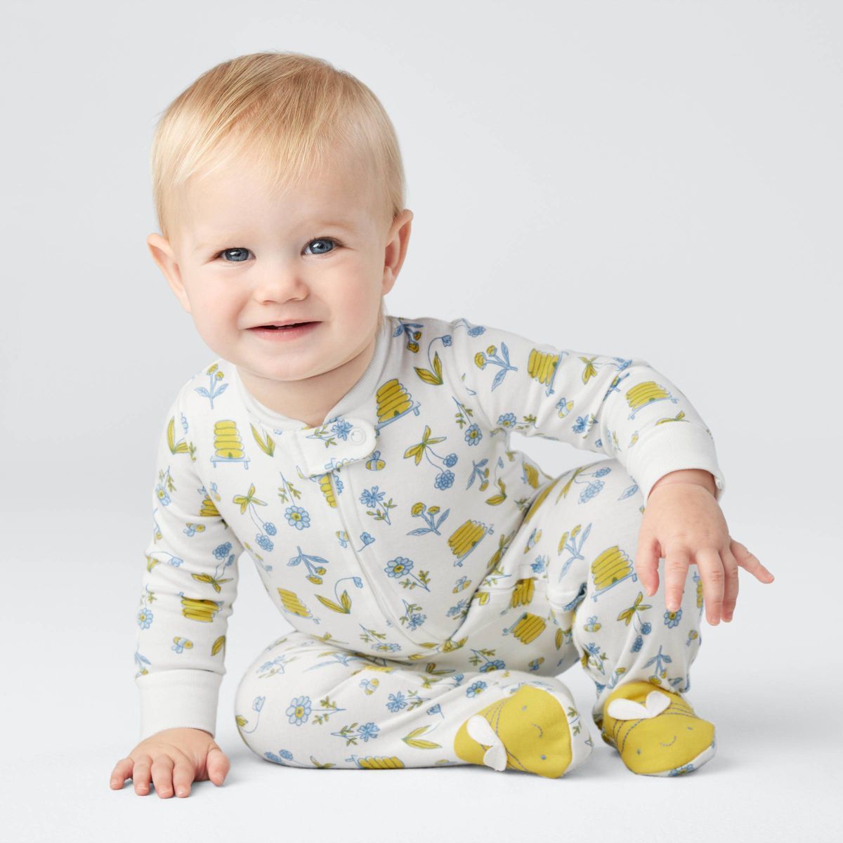 Carter's Just One You®️ Baby Girls' Bee Sleep N' Play - Yellow/White | Target