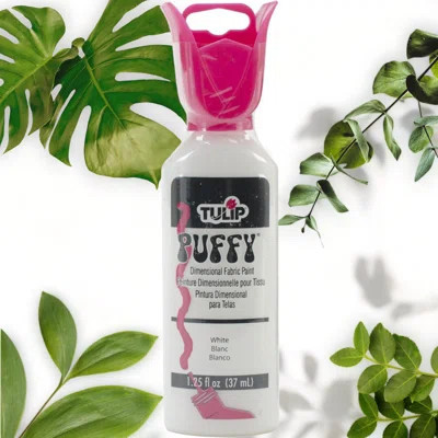 Puffy White 3D Fabric Paint 1.25oz Textile Art Supplies | Wayfair North America