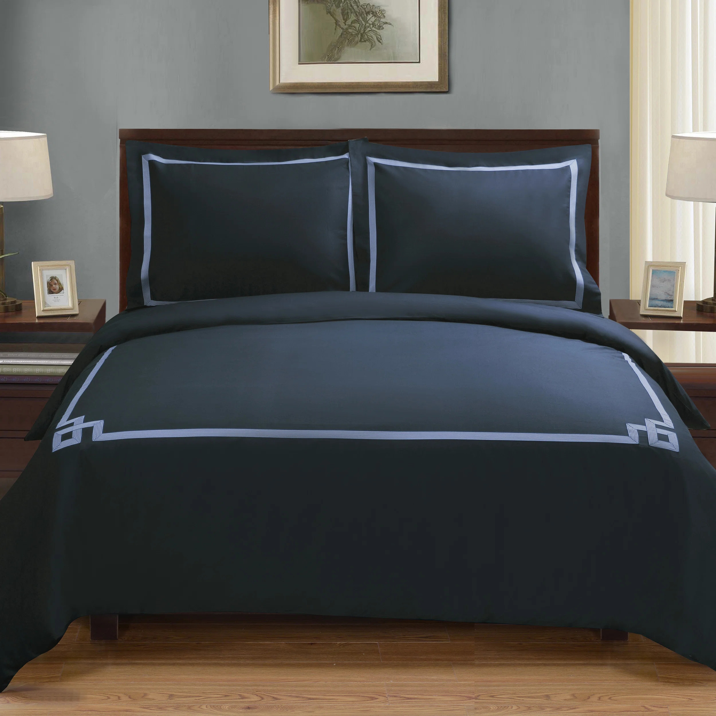 Blue Nile Mills BNM Miller Embroidered Duvet Cover Set & Reviews | Wayfair | Wayfair North America