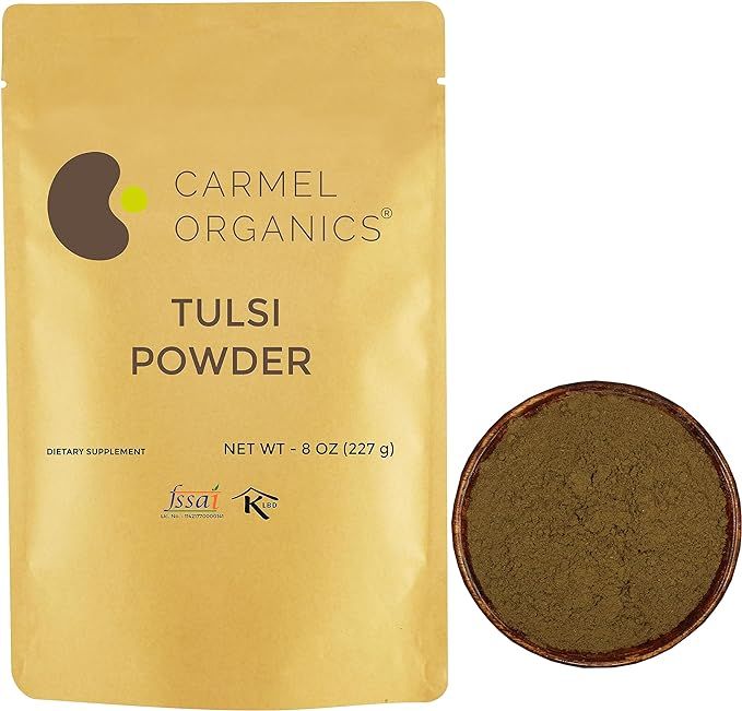 Tulsi Leaves Powder 8 Ounce or 1/2 lb (Pack of 1) | Natural Tulsi Powder | Non-GMO | Kosher | Hol... | Amazon (US)