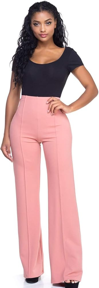 Cemi Ceri Women’s High Waist Wide Leg Dress Pants – Elegant Work Trousers, Office & Casual We... | Amazon (US)