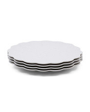 Set Of 4 Scallop Melamine Dinner Plates | TJ Maxx