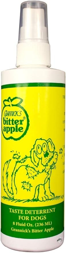 Amazon.com : Grannick's Care Dogs Bitter Apple No Chew Spray 8oz : Grannick's : Pet Supplies | Amazon (US)